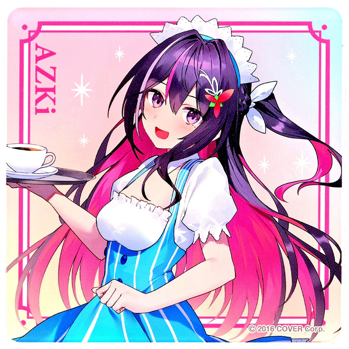 AZKi Lawson Maid Outfit Acrylic Coaster Virtual YouTuber Hololive x Lawson [USED]
