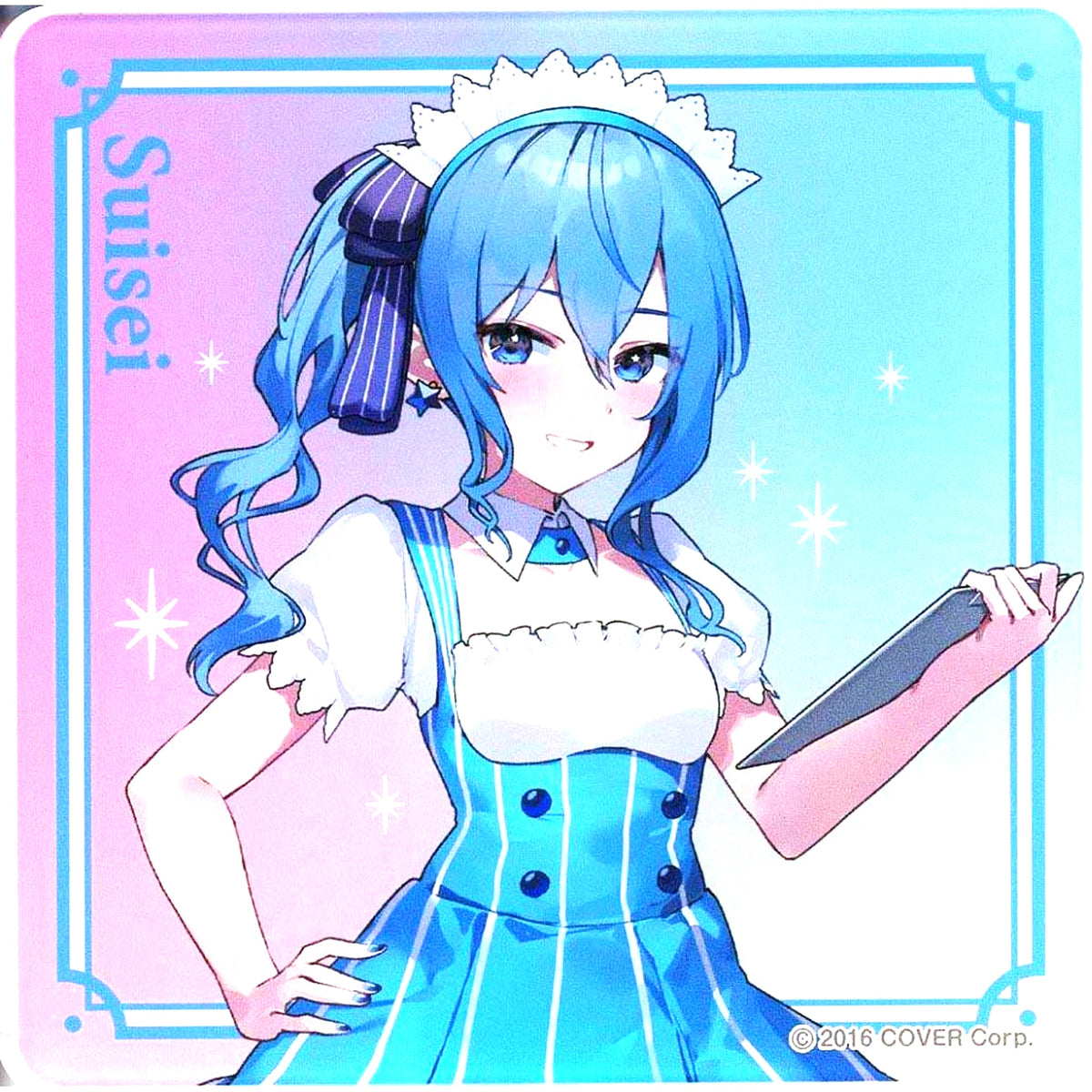 Hoshimachi Suisei Lawson Maid Outfit Acrylic Coaster Virtual YouTuber Hololive x Lawson [USED]