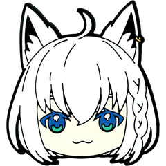 Shirakami Fubuki Face Rubber Coaster Prize hololive Kuji Holo Life Face Rubber Coaster [USED]