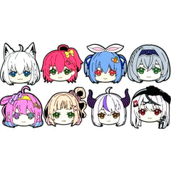 Set of 8 Face Rubber Coaster Prize hololive Kuji Holo Life Face Rubber Coaster [USED]