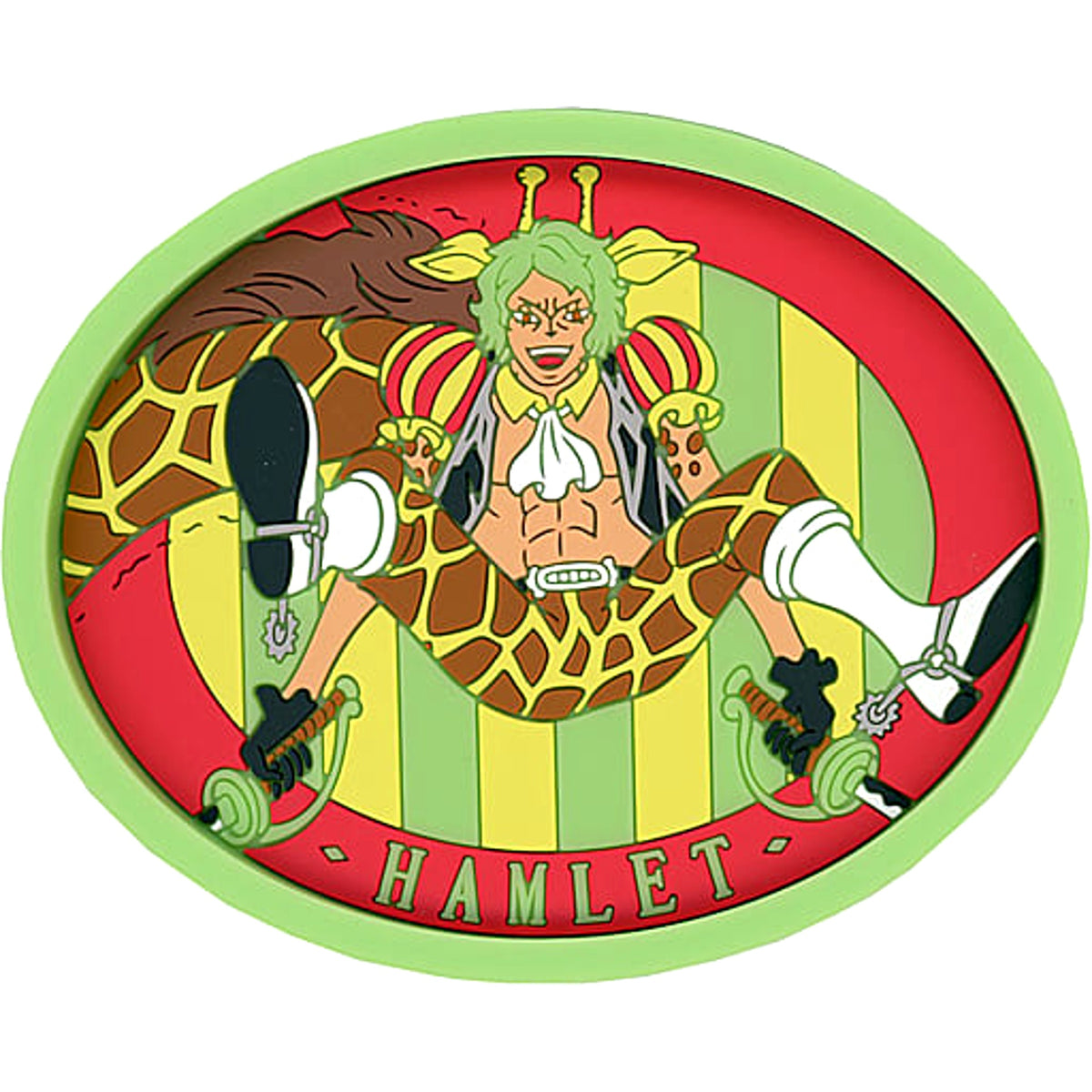 One Piece Hamlet Ichiban Kuji EX Raimei heno Chusei Design Rubber Tray Prize E [USED]