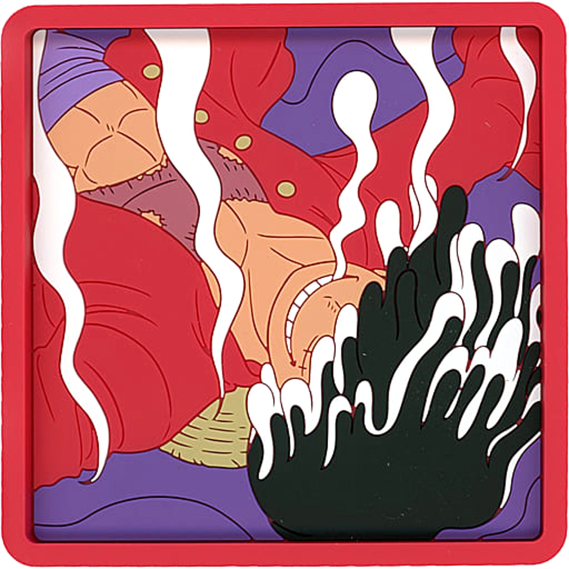 One Piece Monkey D. Luffy Gear 5 Ichiban Kuji EX Raimei heno Chusei Design Rubber Tray Prize E [USED]