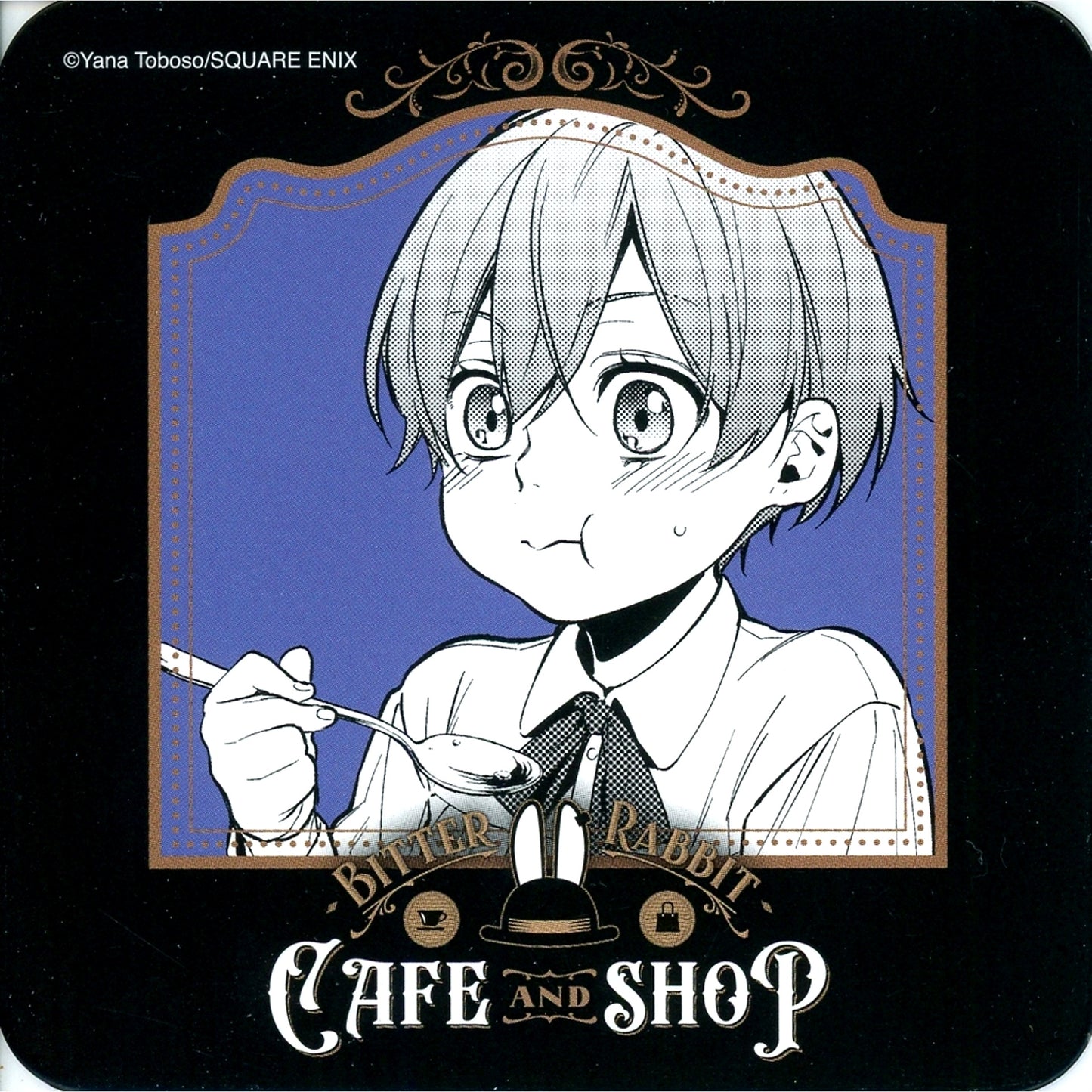 Ciel Phantomhive Chewing Original Coaster Black Butler Black Label Bitter Rabbit CAFE AND SHOP First Half Menu Order Bonus [USED]