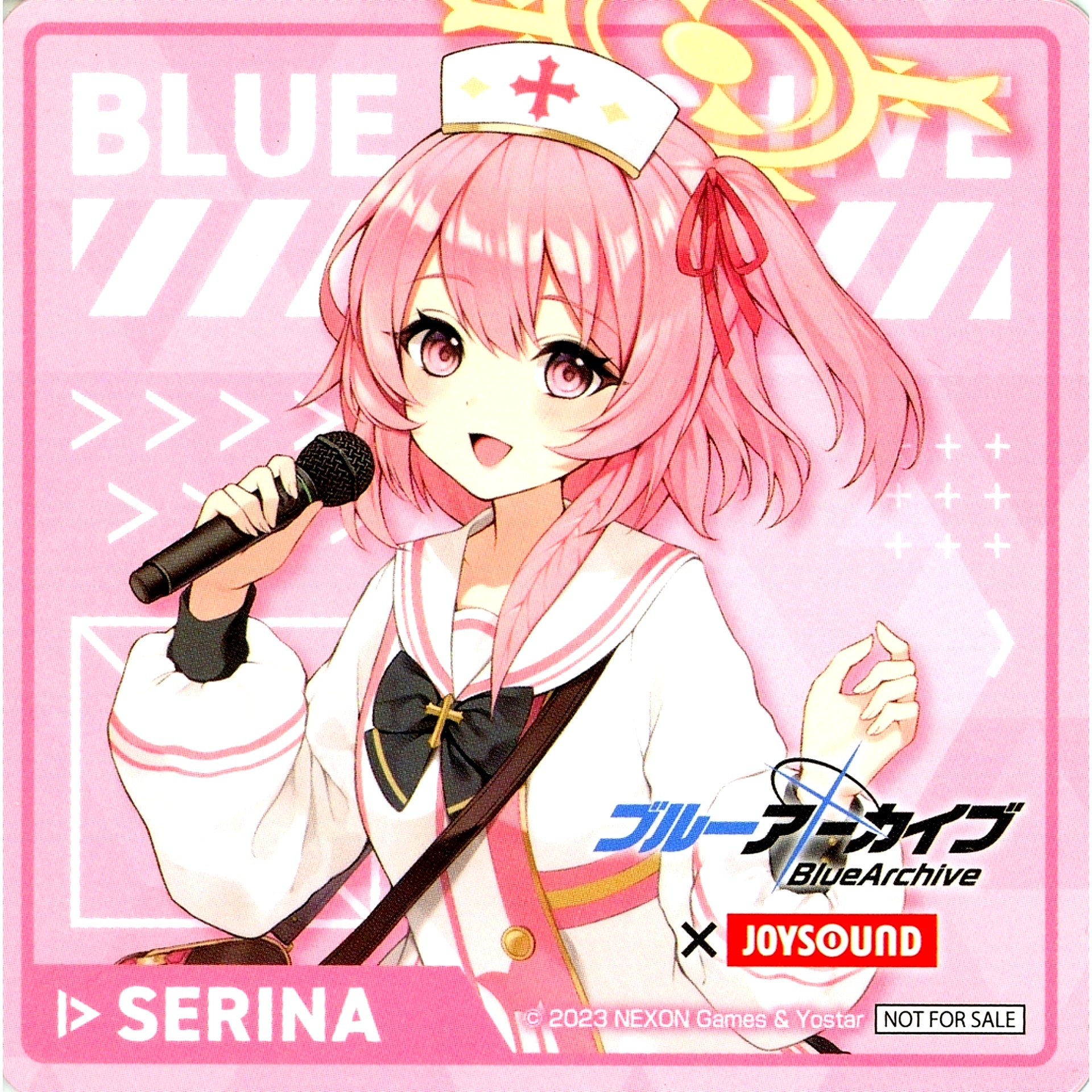 Serina Sumi Original Coaster Blue Archive x JOYSOUND Directly Managed Store Collabo Campaign Drink Menu Order Bonus [USED]