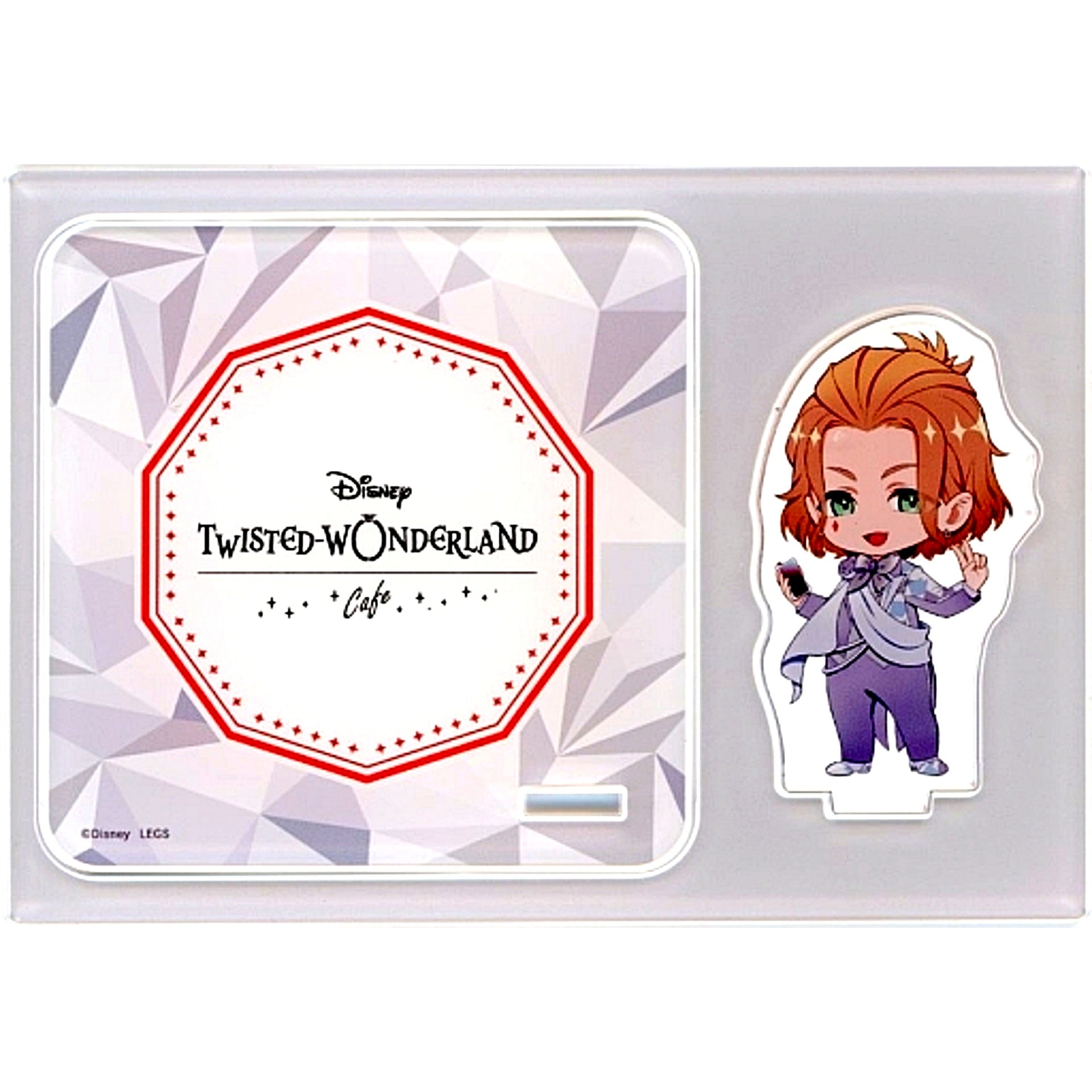 Cater Diamond Disney Twisted Wonderland Acrylic Stand Coaster Heartslabyul Dorm OH MY CAFE 2023 Drink Menu Paid Bonus [USED]