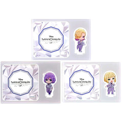 Set of 3 Disney Twisted Wonderland Acrylic Stand Coaster Pomefiore Dorm OH MY CAFE 2023 Drink Menu Paid Bonus [USED]