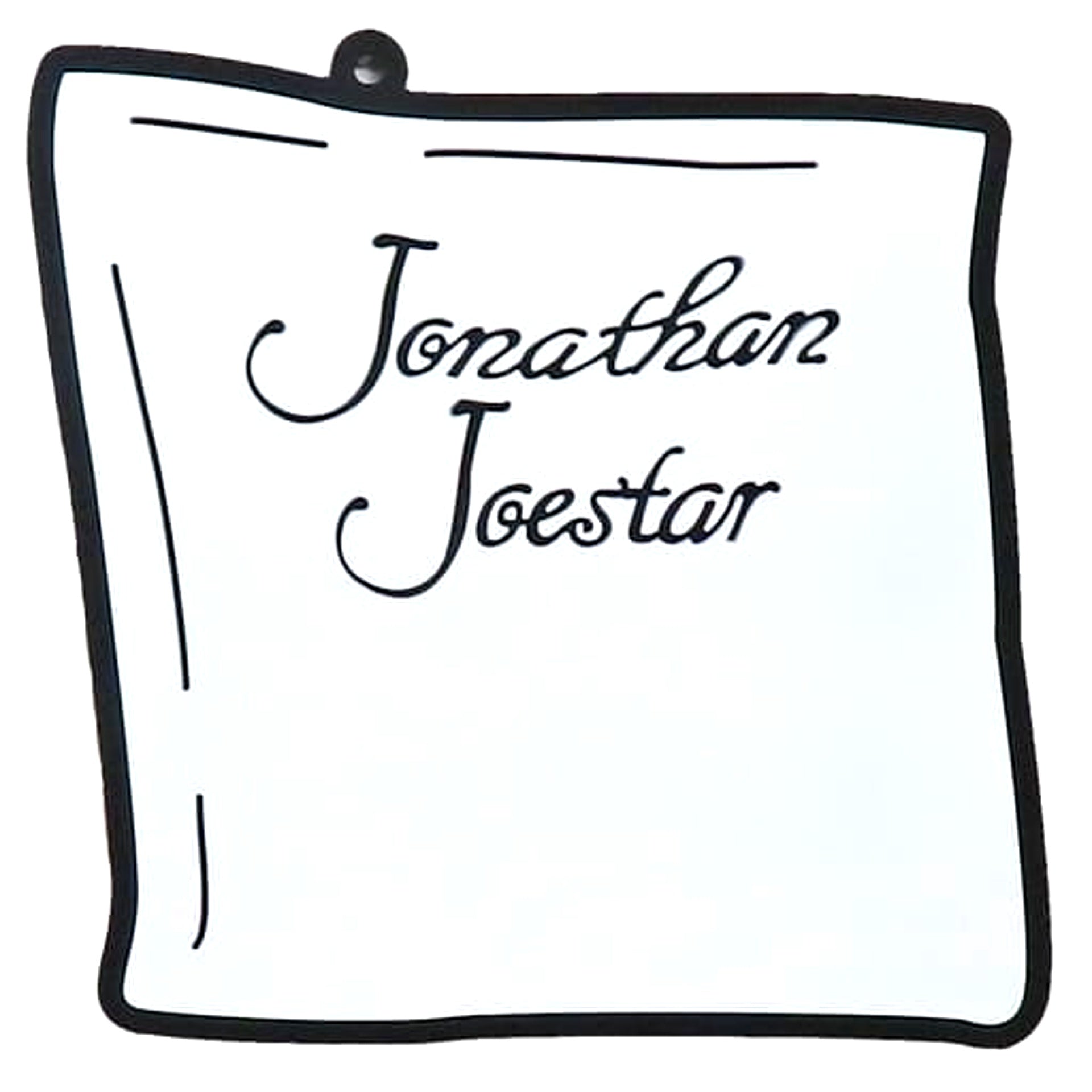 JoJo's Bizarre Adventure Jonathan Joestar Handkerchief Ichiban Kuji Phantom Blood & Battle Tendency Rubber Coaster Prize G [USED]