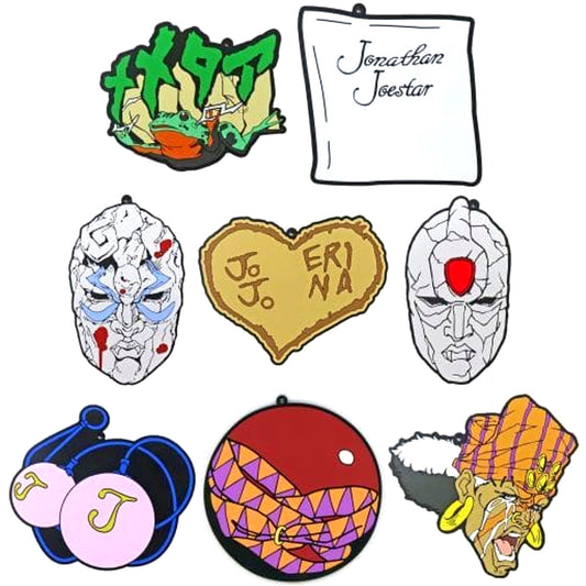 JoJo's Bizarre Adventure Memeta no Kaeru & Others All 8 Types Set Ichiban Kuji Phantom Blood & Battle Tendency Rubber Coaster Prize G [USED]