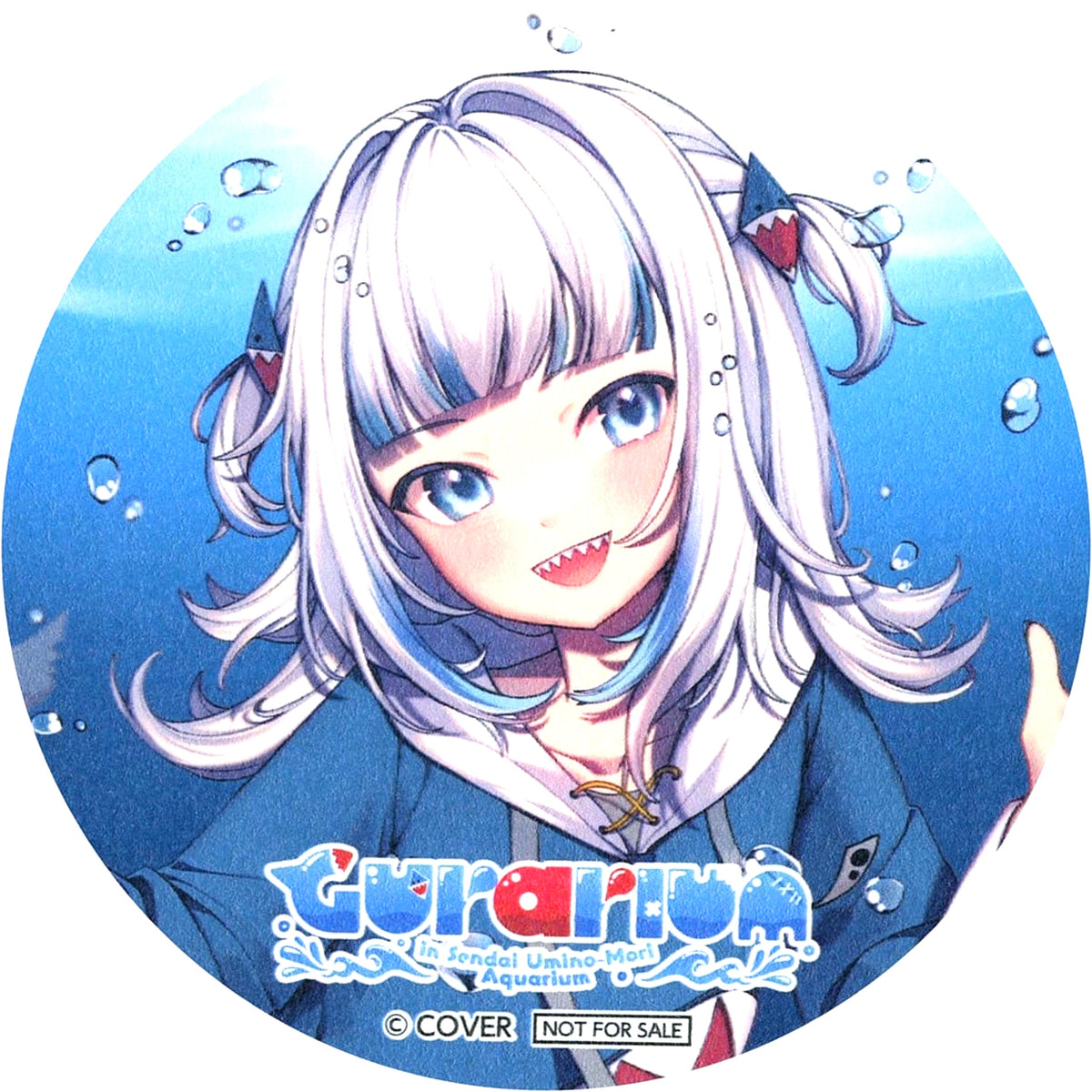 Gawr Gura Coaster Virtual YouTuber Hololive English Gawr Gura x Sendai Umino-Mori Aquarium Gurarium in Sendai Umino-Mori Aquarium Collab Drink Order Bonus [USED]