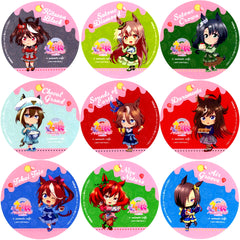 Set of 9 Coaster Umamusume Pretty Derby Season 3 x animatecafe Menu Order Bonus [USED]