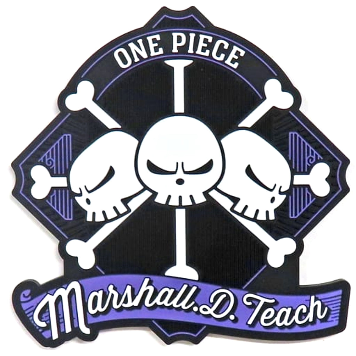 One Piece Marshall D. Teach Pirate Mark Ichiban Kuji New Four Emperors Coaster Rubber Assortment Prize I [USED]