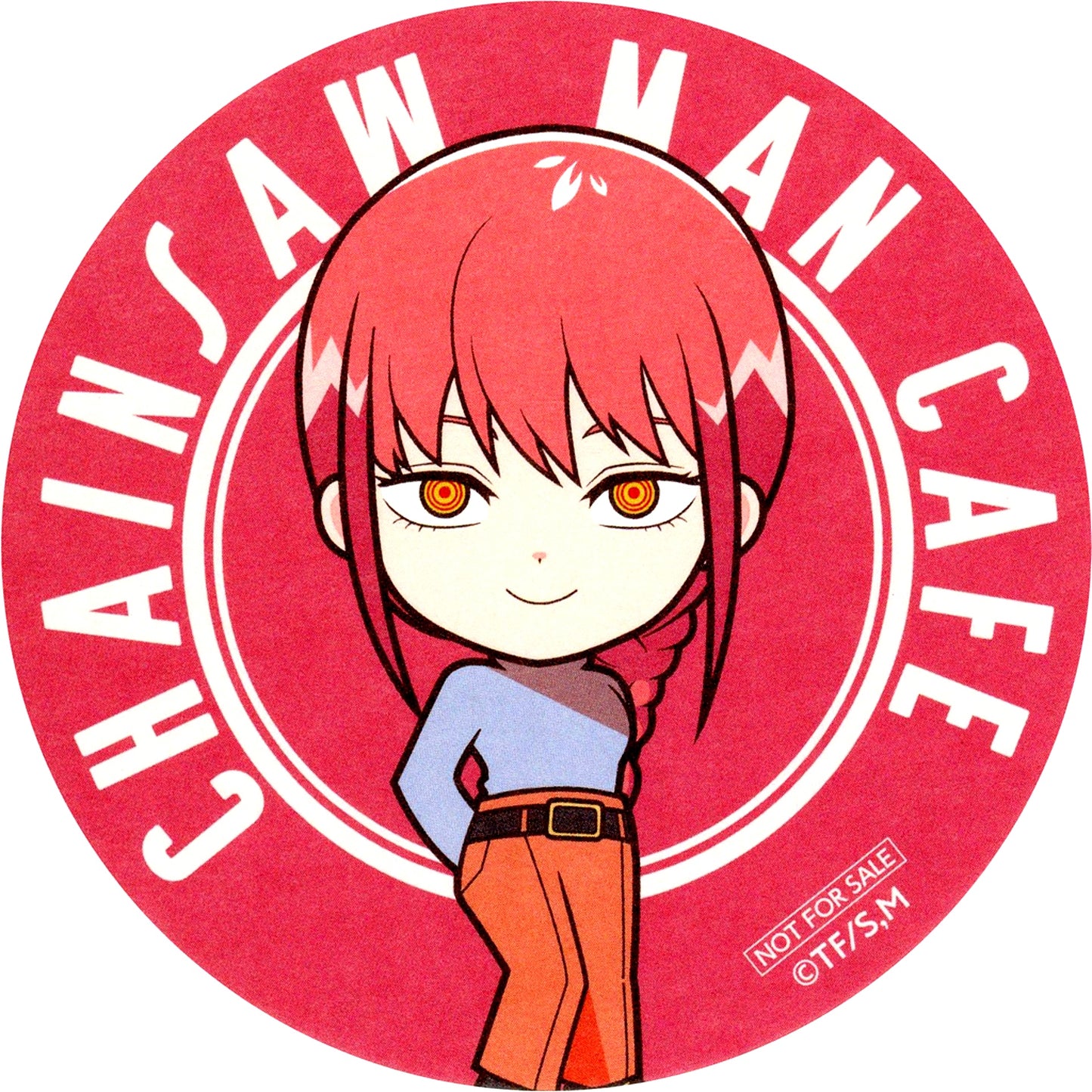 Makima Original Paper Coaster Chainsaw Man Cafe Drink Menu Bonus [USED]