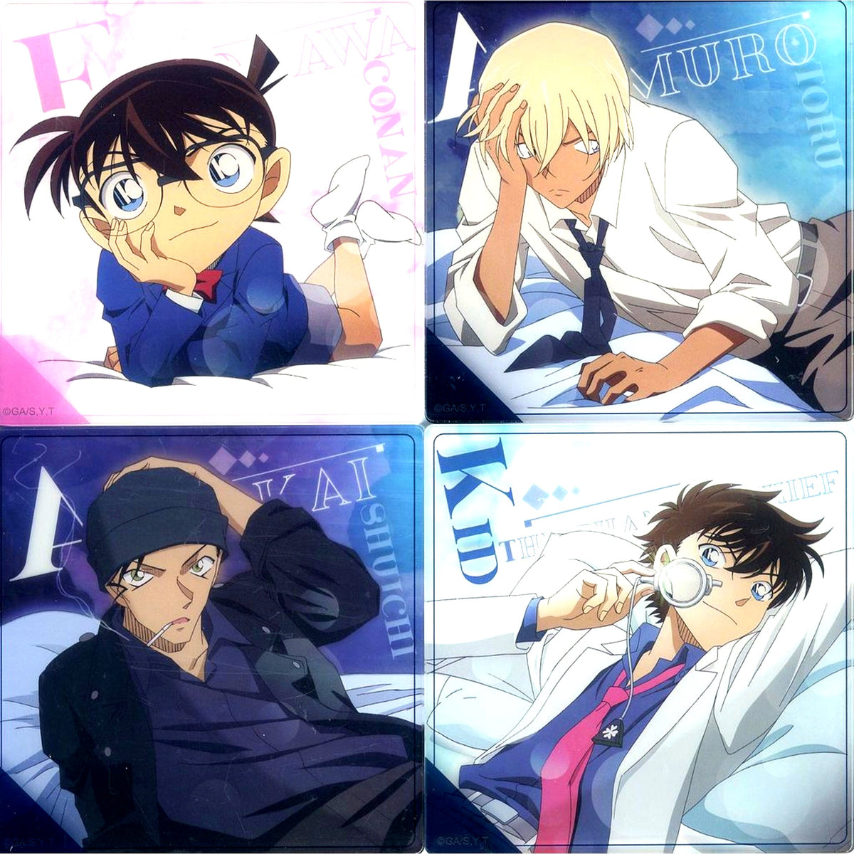Set of 4 Detective Conan sleep Series Acrylic Coaster China Limited [USED]