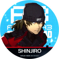 Shinjiro Aragaki GiGO no Taiyaki x Persona 3 Reload Persona 3 Reload Yaki Drink with Novelty Order Bonus Novelty Coaster [USED]