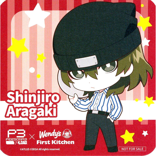 Shinjiro Aragaki Persona 3 Reload x Wendy's First Kitchen Collab Menu Order Bonus Original Coaster [USED]