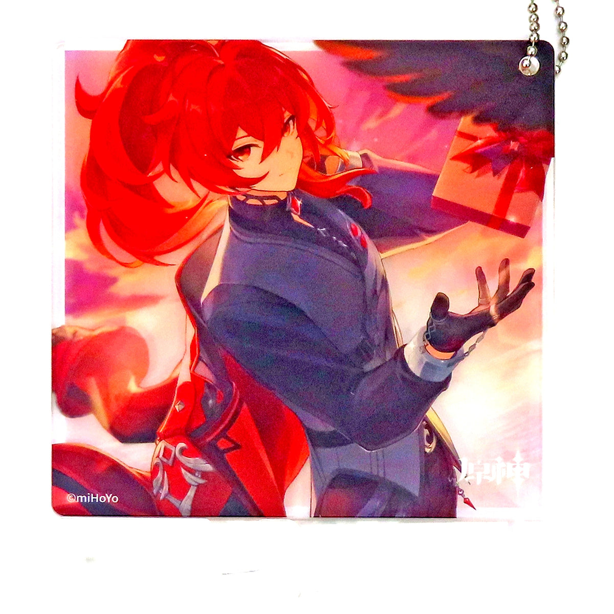 Diluc Genshin Character Birthday Illustration Acrylic Coaster [USED]