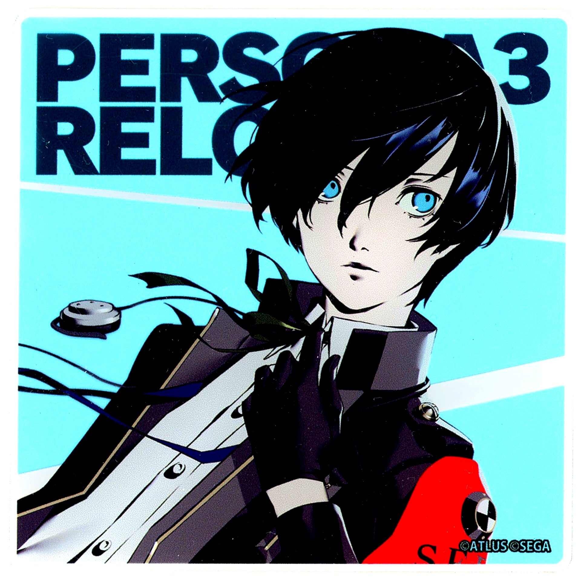 Protagonist Persona 3 Reload COLLABORATIONCAFE POWERED BY AnimaxCafe+ Trading Acrylic Coaster Stand [USED]
