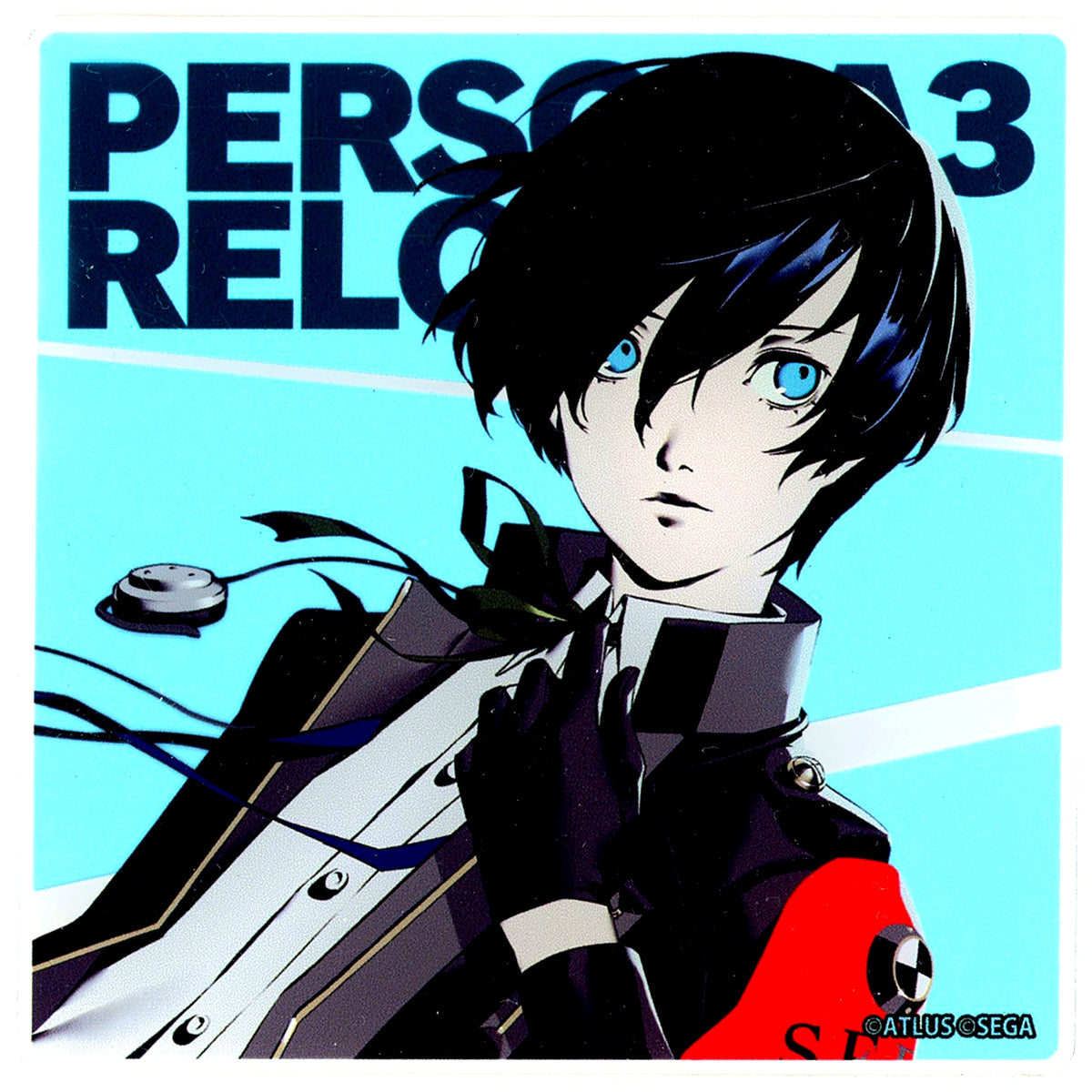 Protagonist Persona 3 Reload COLLABORATIONCAFE POWERED BY AnimaxCafe+ Trading Acrylic Coaster Stand [USED]