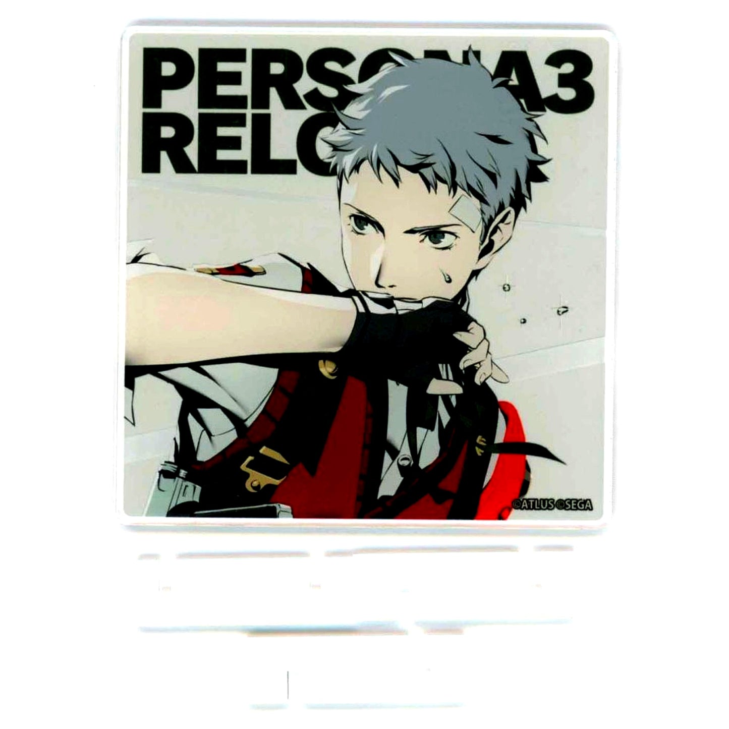 Akihiko Sanada Persona 3 Reload COLLABORATIONCAFE POWERED BY AnimaxCafe+ Trading Acrylic Coaster Stand [USED]