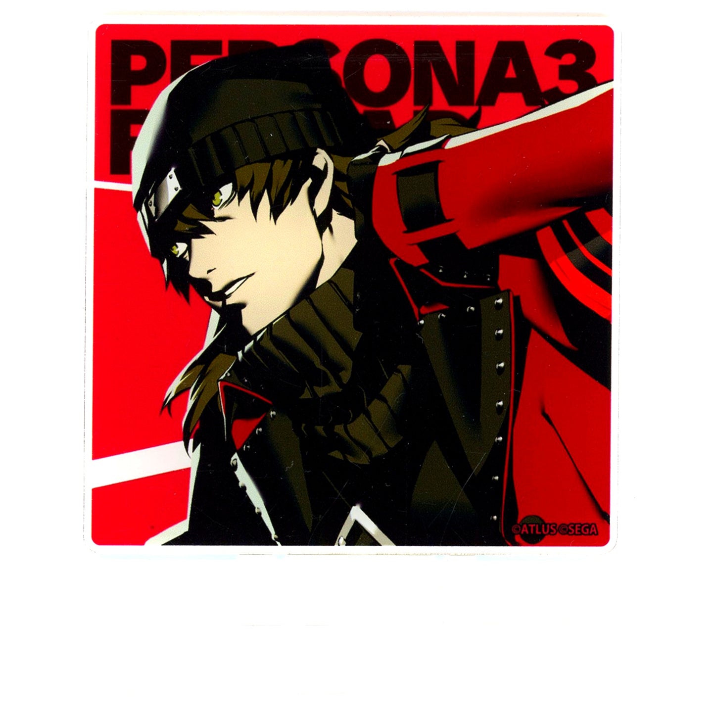 Shinjiro Aragaki Persona 3 Reload COLLABORATIONCAFE POWERED BY AnimaxCafe+ Trading Acrylic Coaster Stand [USED]