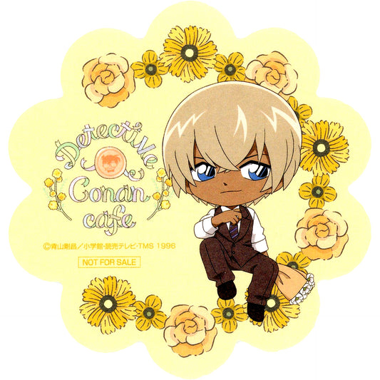 Toru Amuro Party Outfit Detective Conan Cafe 2024 Drink Order Bonus Coaster [USED]