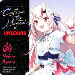 Nakiri Ayame Hologram Original Coaster Virtual YouTuber Hololive 5th fes. Capture the Moment x JOYSOUND Collab Campaign Drink Order Bonus Part 3 [USED]