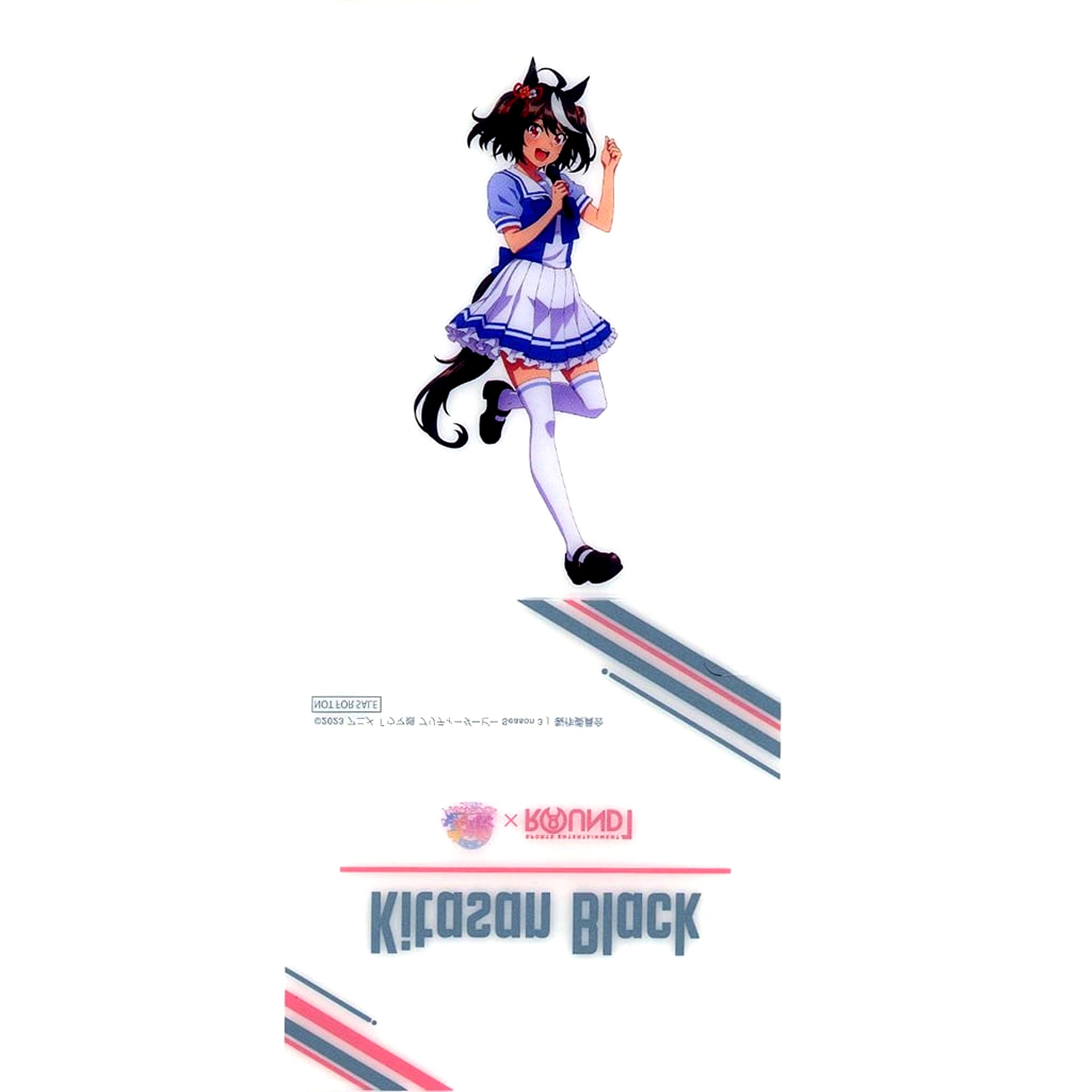 Kitasan Black Uma Musume Pretty Derby Season 3 Standee Coaster ROUND1 Collaboration Menu Order Bonus [USED]