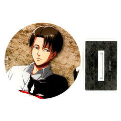 Levi Ackerman Cafe Cat Acrylic Coaster with Stand Attack on Titan x PRINCESS CAFE [USED]