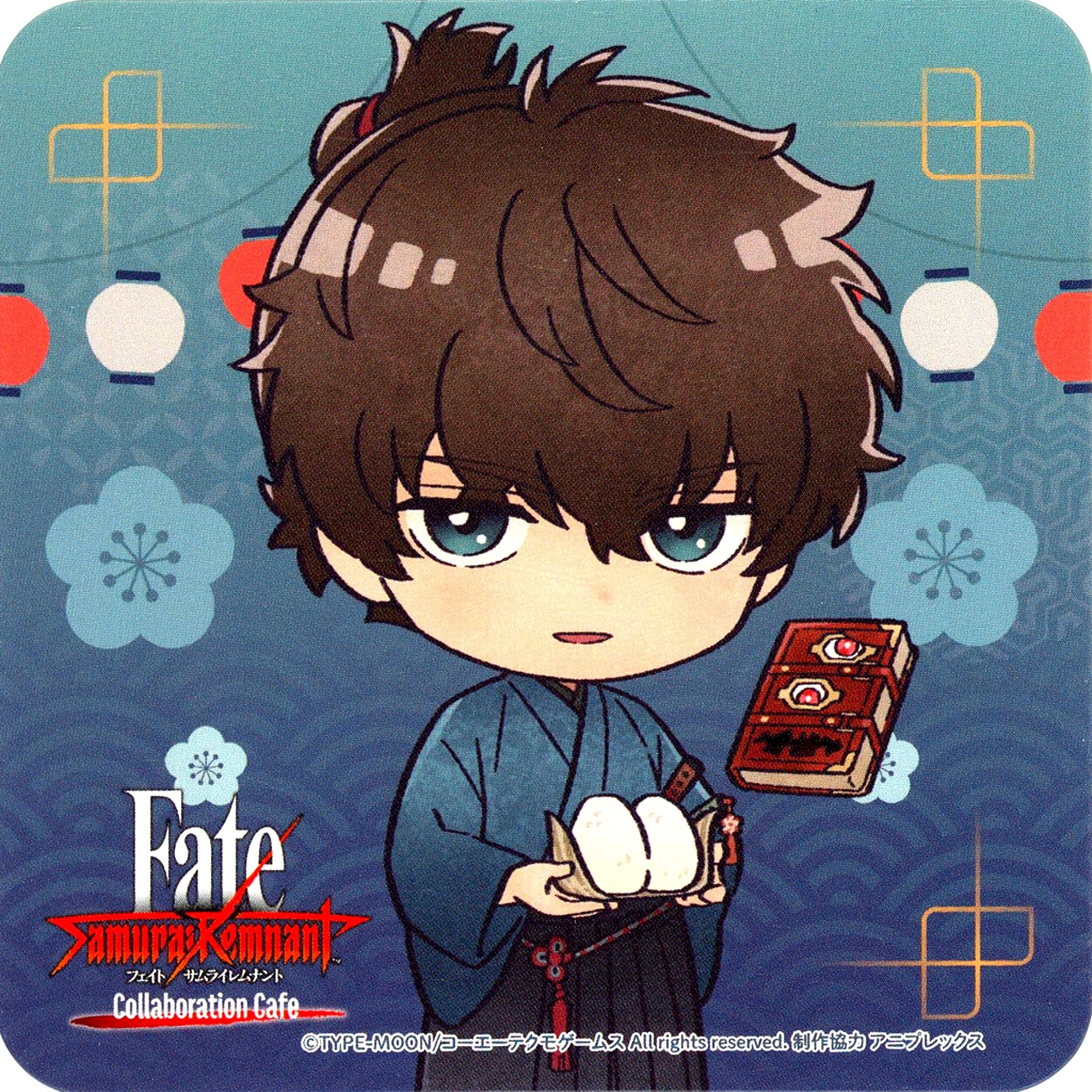Iori Miyamoto Original Coaster Fate/Samurai Remnant Collaboration Cafe in motto cafe Menu Order Bonus [USED]