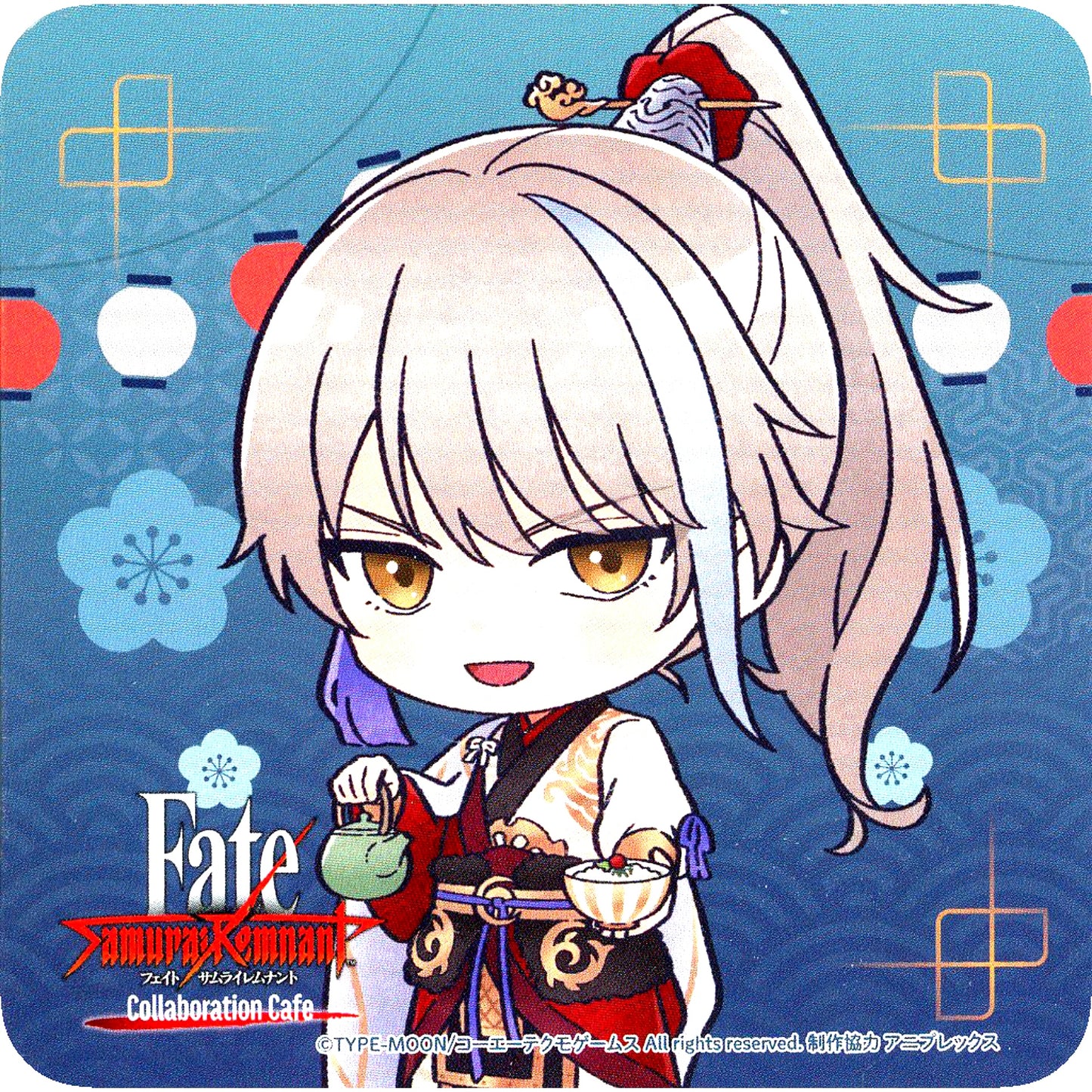 Archer Original Coaster Fate/Samurai Remnant Collaboration Cafe in motto cafe Menu Order Bonus [USED]