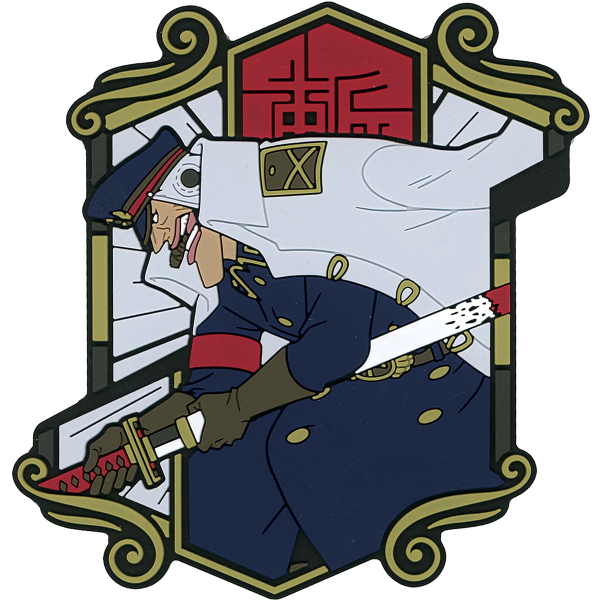 One Piece Shiliew Ichiban Kuji Ex Shikon No Keifu Rubber Coaster Prize H [USED]