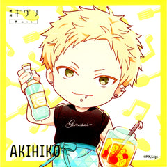 Akihiko Kaji Light Blue Bottle with Fruit Deformed Coaster Movie Given Hiiragi Mix x NATSLIVE Given Festival [USED]