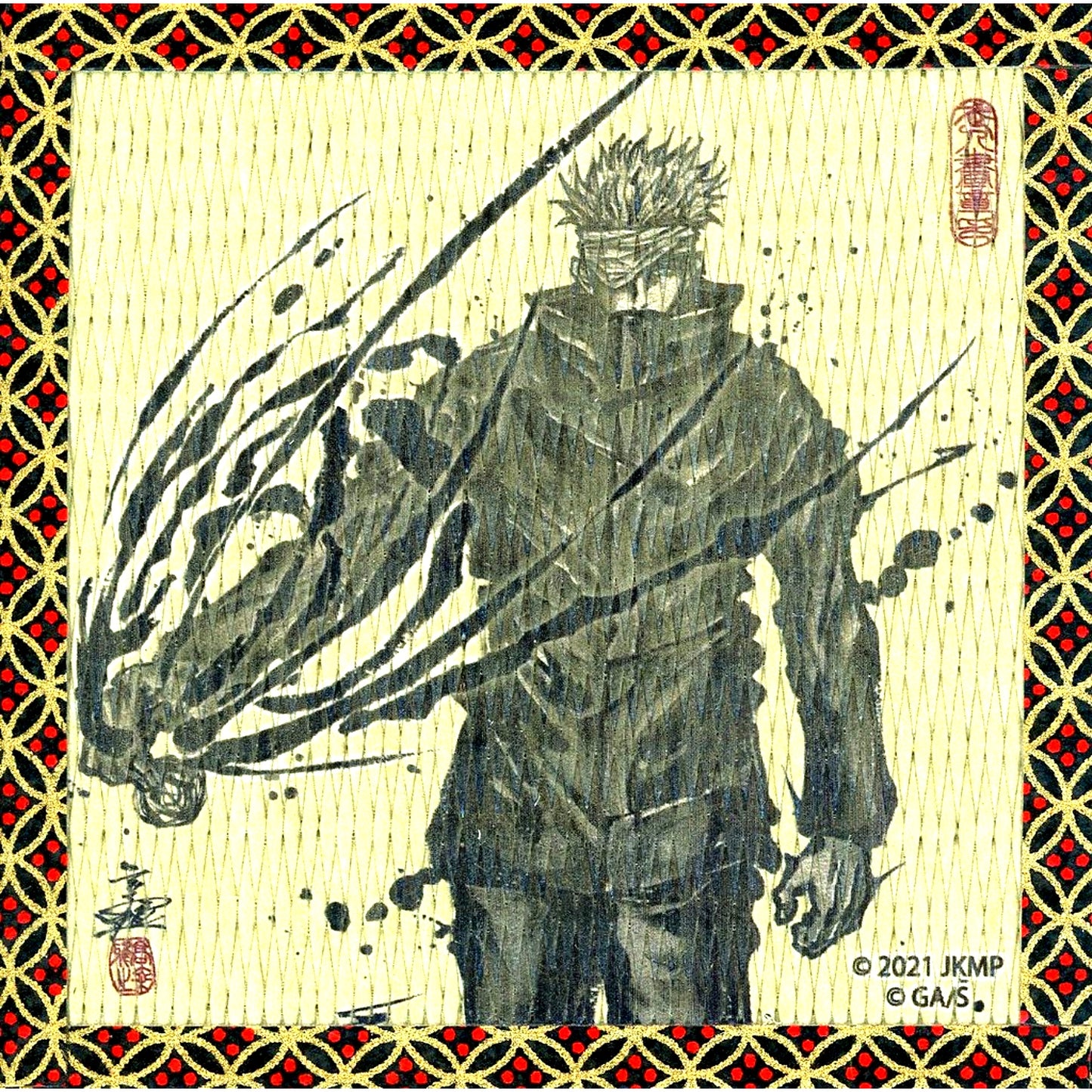 Satoru Gojo Jujutsu Kaisen Exhibition Jujutsu Kaisen 0 the Movie Tatami Style Japanese Paper Coaster [USED]