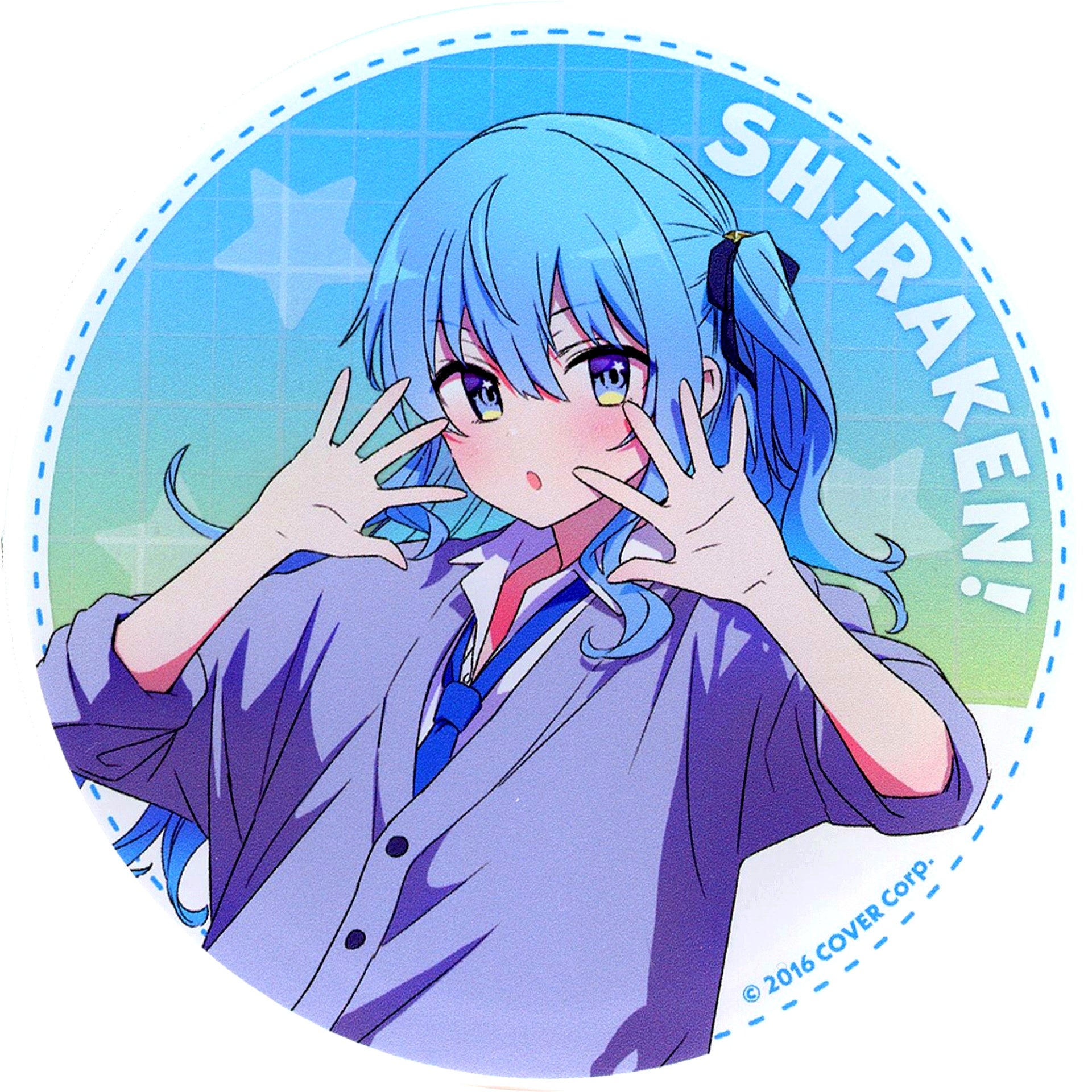 Hoshimachi Suisei Virtual YouTuber hololive Shiranaikoto Kenkyukai x Gratte animatecafe Menu Order Paid Bonus Acrylic Coaster [USED]