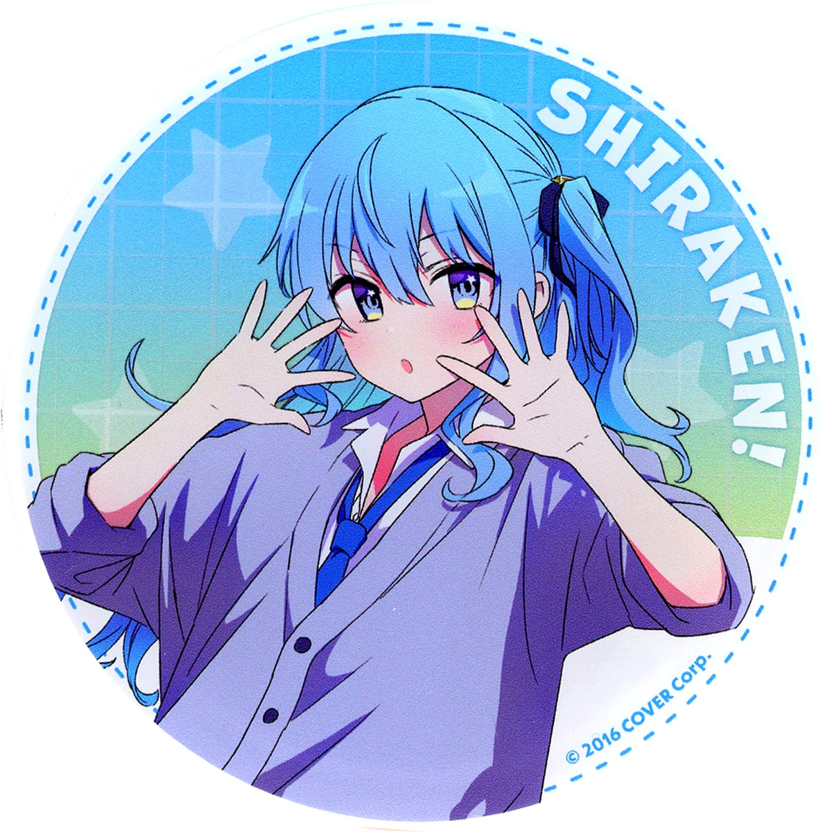 Hoshimachi Suisei Virtual YouTuber hololive Shiranaikoto Kenkyukai x Gratte animatecafe Menu Order Paid Bonus Acrylic Coaster [USED]