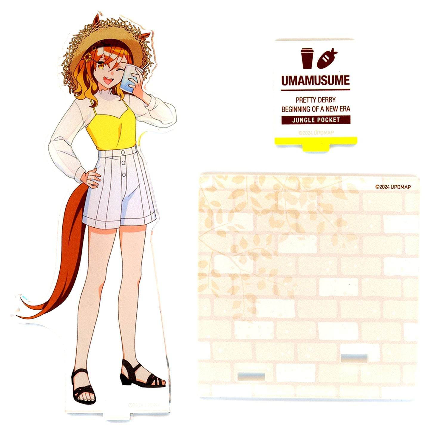Jungle Pocket Vacance Ver. Uma Musume Pretty Derby The Movie Beginning of a New Era Acrylic Figure Stand Coaster Chugai Grace Cafe [USED]