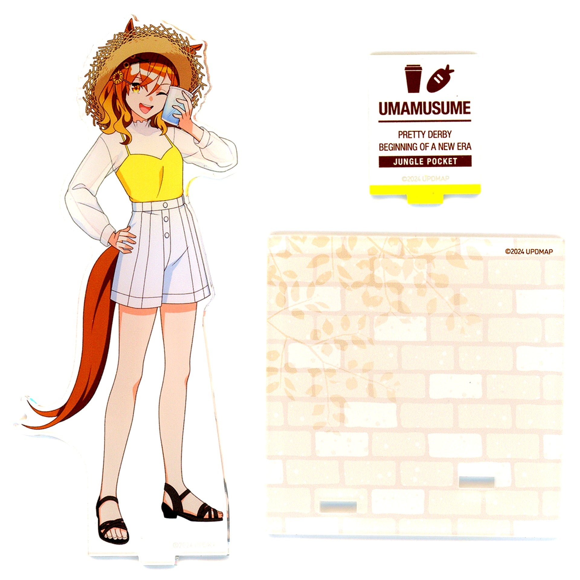 Jungle Pocket Vacance Ver. Uma Musume Pretty Derby The Movie Beginning of a New Era Acrylic Figure Stand Coaster Chugai Grace Cafe [USED]