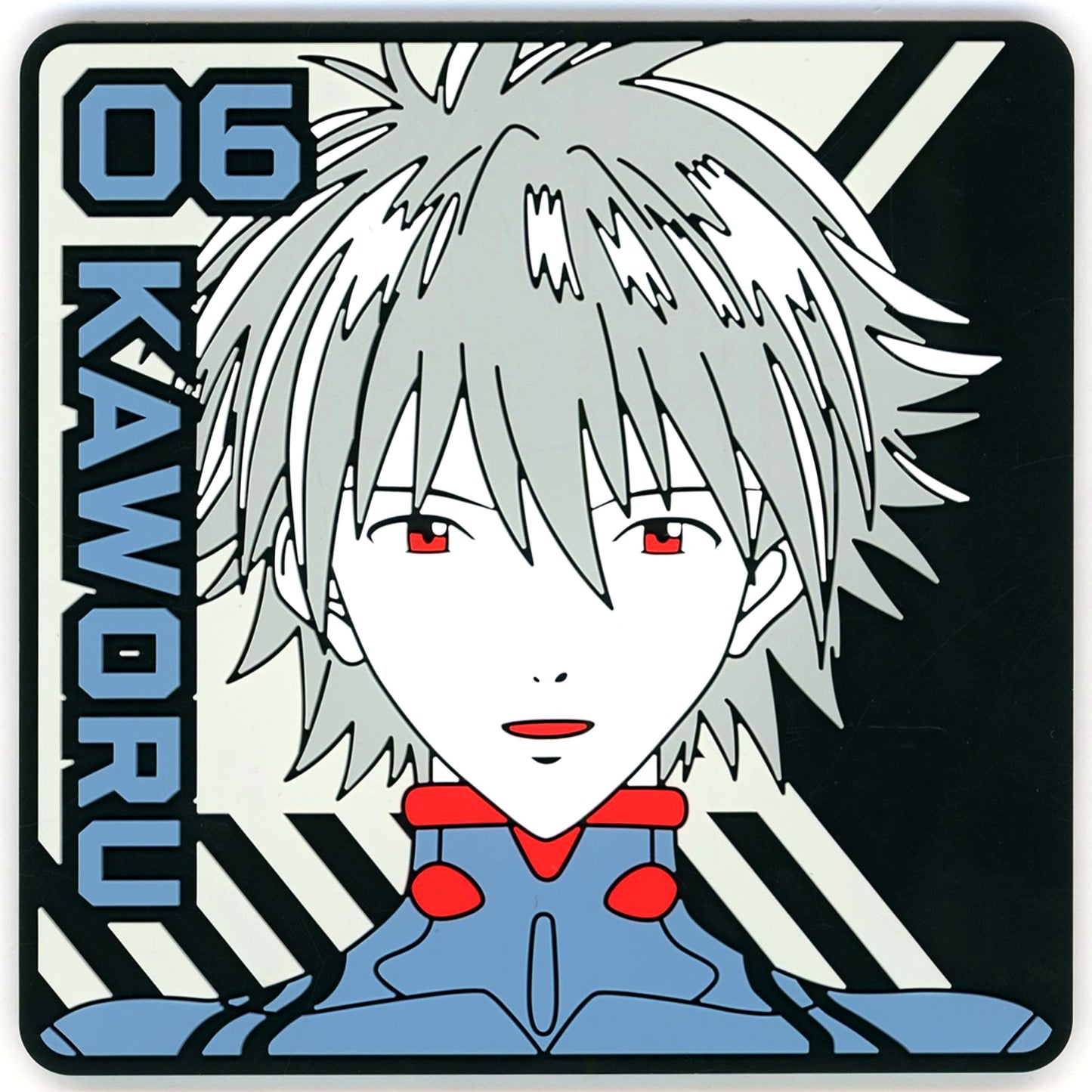 Kaworu Nagisa I Prize Rubber Coaster Ichiban Kuji Evangelion Shito Shinshoku [USED]
