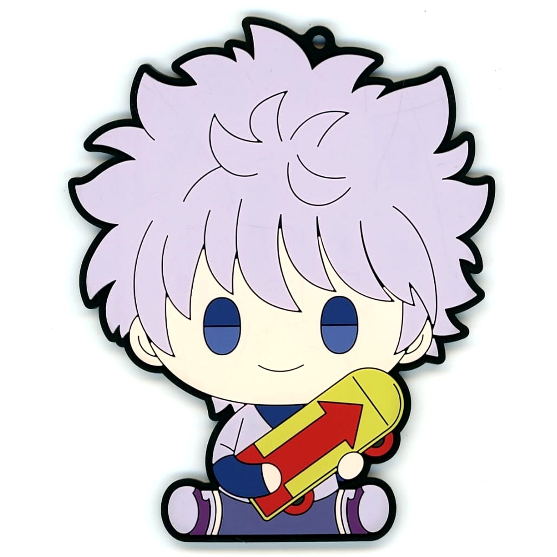 Hunter x Hunter Killua Zoldyck Ichiban Kuji Revenge of Scarlet Rubber Coaster PUNYBEANS Prize F [USED]