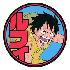 One Piece Monkey D. Luffy Ichiban Kuji Whitebeard Pirates Old Man & Sons Rubber Coaster Rubber Assortment Prize H [USED]
