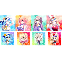 Set of 8 Virtual YouTuber hololive x GiGO Campaign Outing with Nepolabo hololive Yaki Nepolabo Drink with Novelty Order Bonus Novelty Coaster [USED]