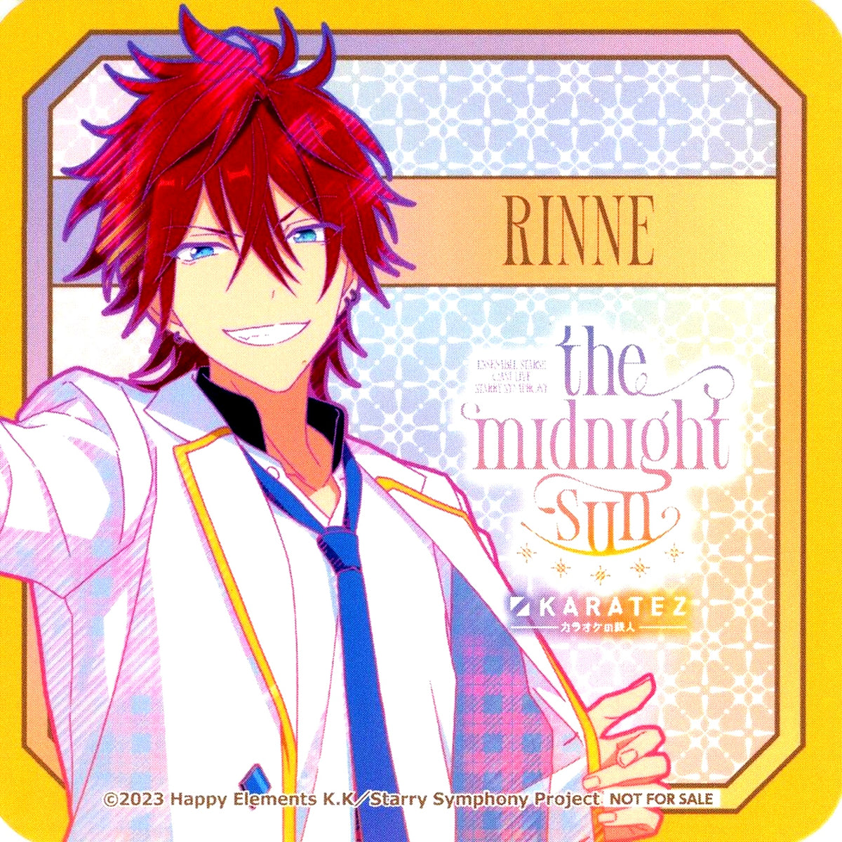 Rinne Amagi Original Coaster B BOX Ensemble Stars Cast Live Starry Symphony the midnight sun x Karaoke no Tetsujin Collabo Drink Order Bonus [USED]