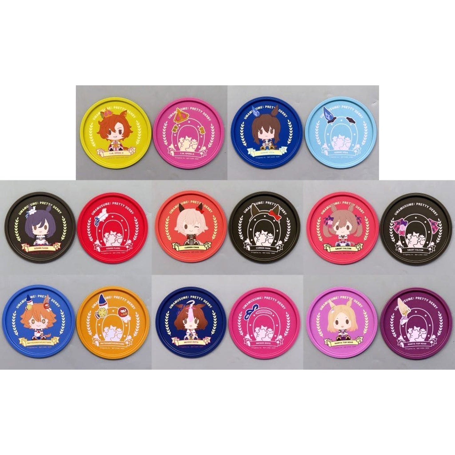 Umamusume: Pretty Derby TM Opera O & Others All 8 Types Set Ichiban Kuji Vol.9 Twin Metal Coaster Prize F [USED]