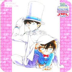 Conan Edogawa and Kaito Kid Back to Back Original Coaster Detective Conan 30th Anniversary Cafe Collaboration Drink Order Bonus [USED]