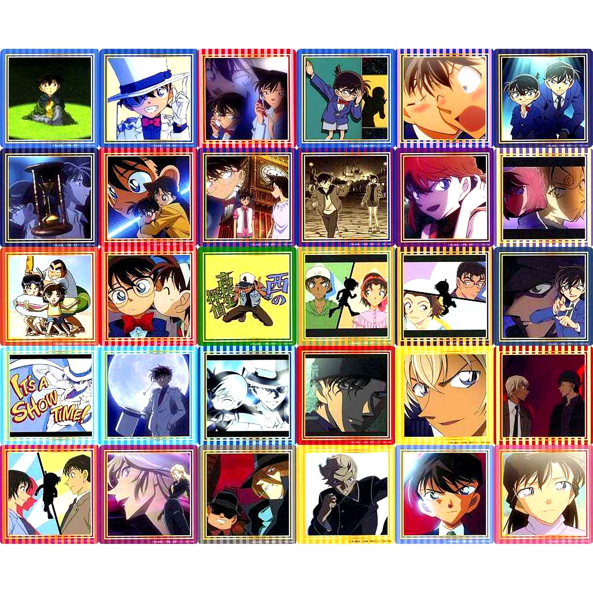 Set of 30 Detective Conan Land DiverCity Tokyo Plaza TD Coaster TV Anime Opening Ver. [USED]