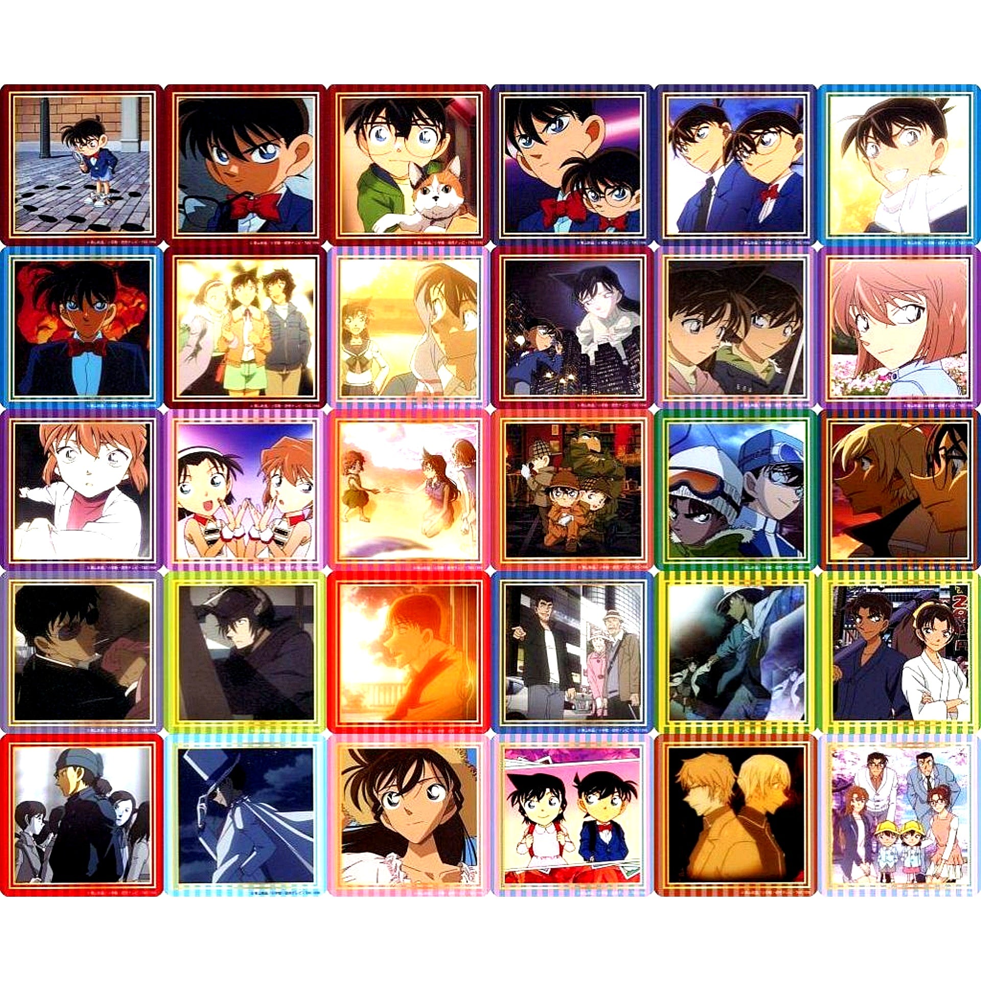 Set of 30 Detective Conan Land DiverCity Tokyo Plaza TD Coaster TV Anime Ending Ver. [USED]