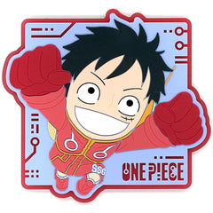 One Piece Monkey D. Luffy Ichiban Kuji Future Island Egghead Rubber Coaster Prize J [USED]