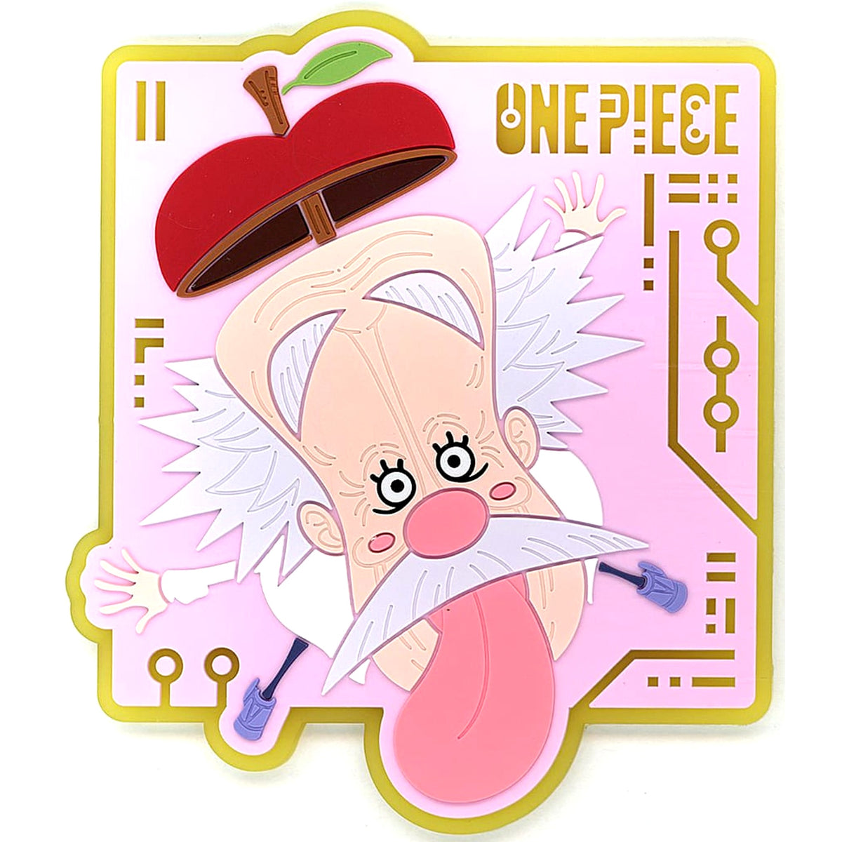 One Piece Dr.Vegapunk Ichiban Kuji Future Island Egghead Rubber Coaster Prize J [USED]