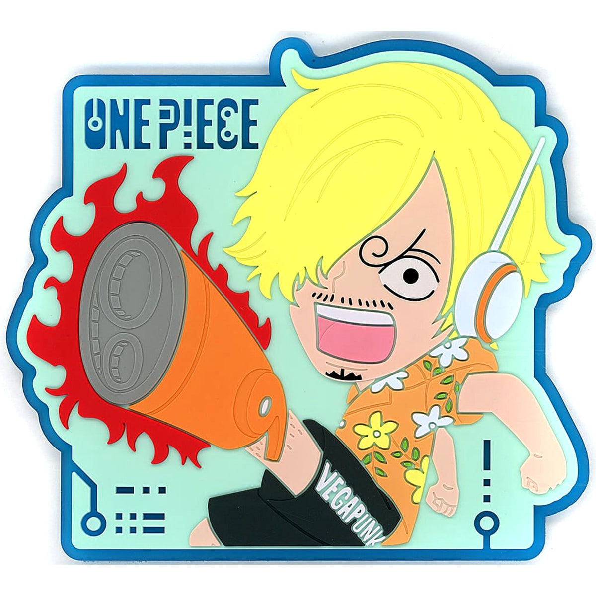 One Piece Sanji Ichiban Kuji Future Island Egghead Rubber Coaster Prize J [USED]