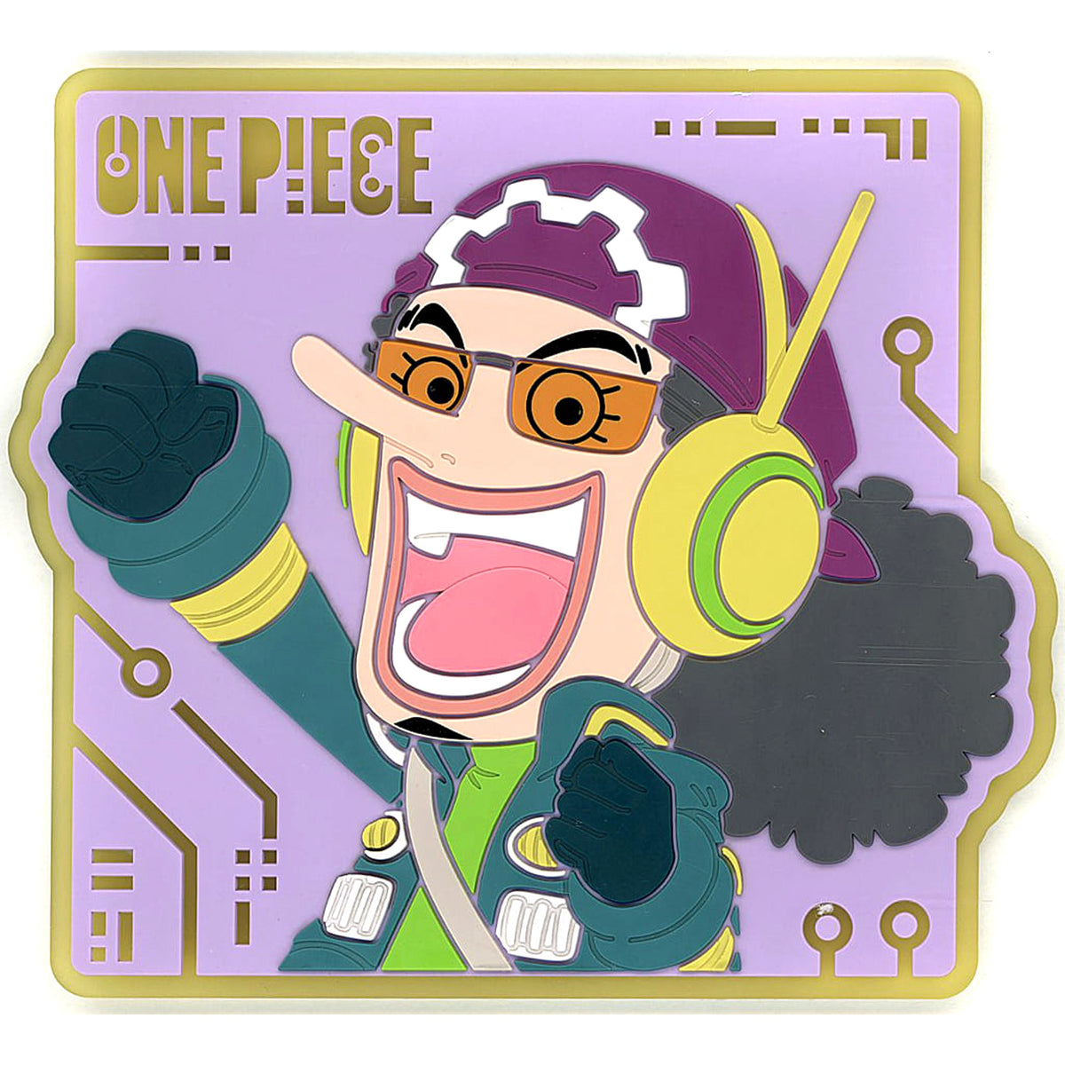 One Piece Usopp Ichiban Kuji Future Island Egghead Rubber Coaster Prize J [USED]